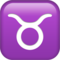 Taurus emoji on Apple